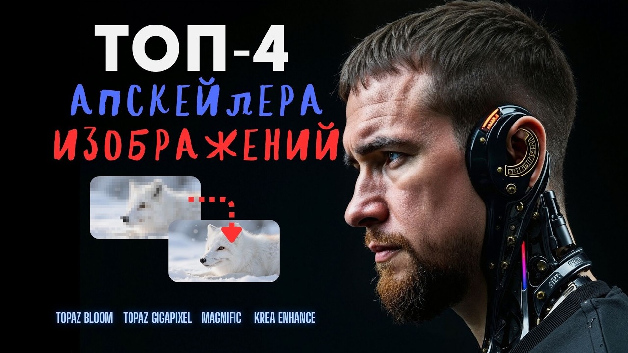 ТОП-4 апскейлера для нейросетевых изображений: Magnific, Krea, Topaz Bloom и Gigapixel. Что выбрать?