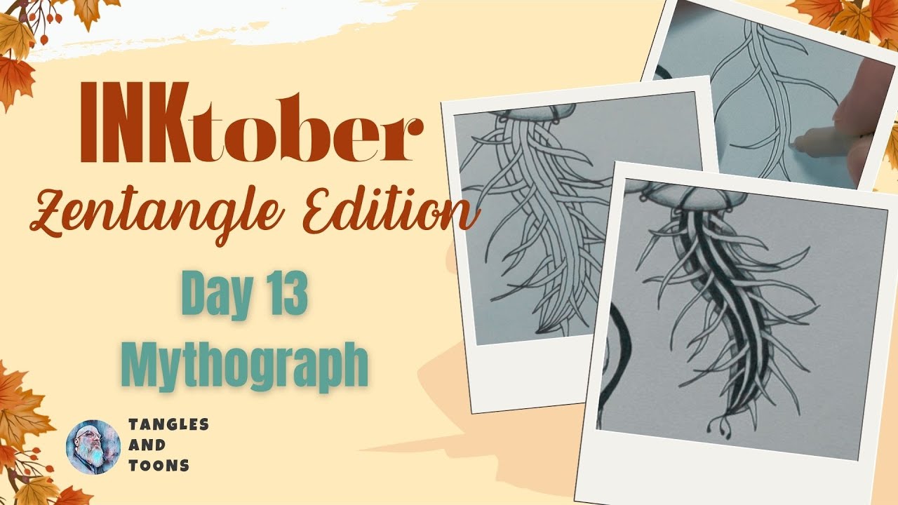 Mythograph Zentangle Pattern | Inktober 2025 Day 13