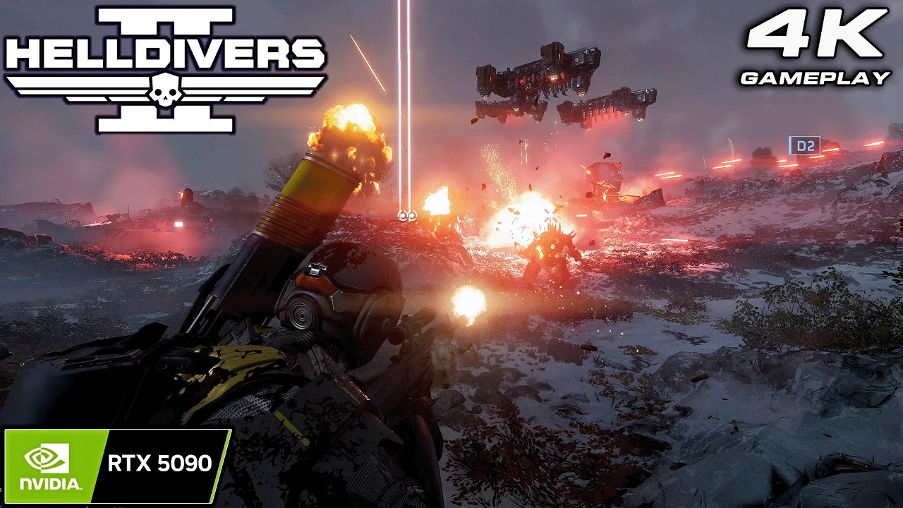 Helldivers 2: 4K Gameplay No Commentary ULTRA Settings | RTX 5090 P1188