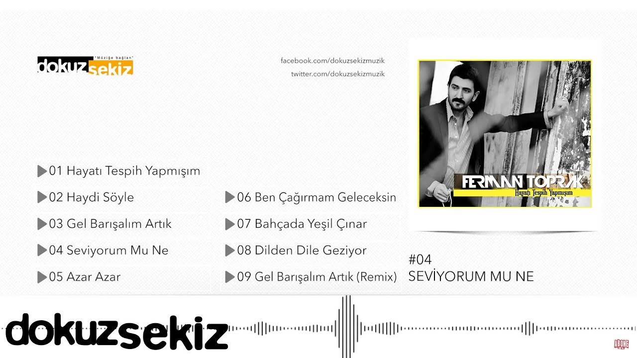 Ferman Toprak - Seviyorum Mu Ne (Official Audio)