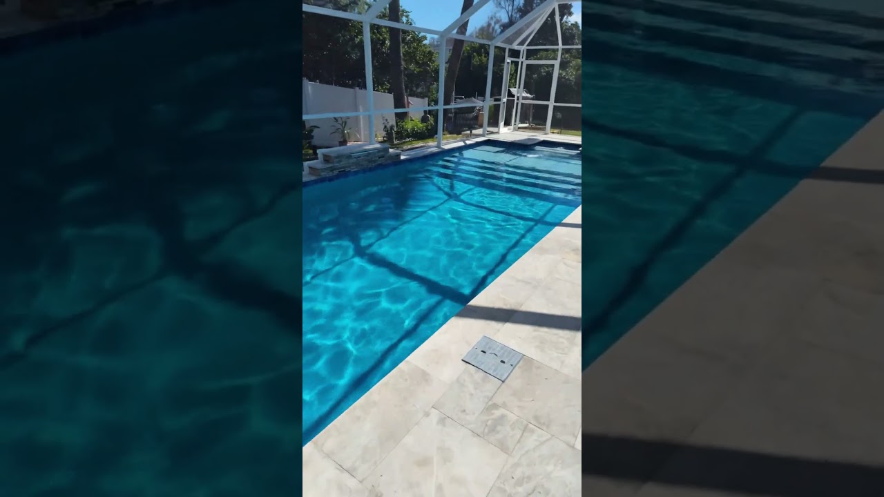 Palm Coast Custom Pool with Sun Deck Construction - Backyard Makeover #palmcoast #poolbuilder