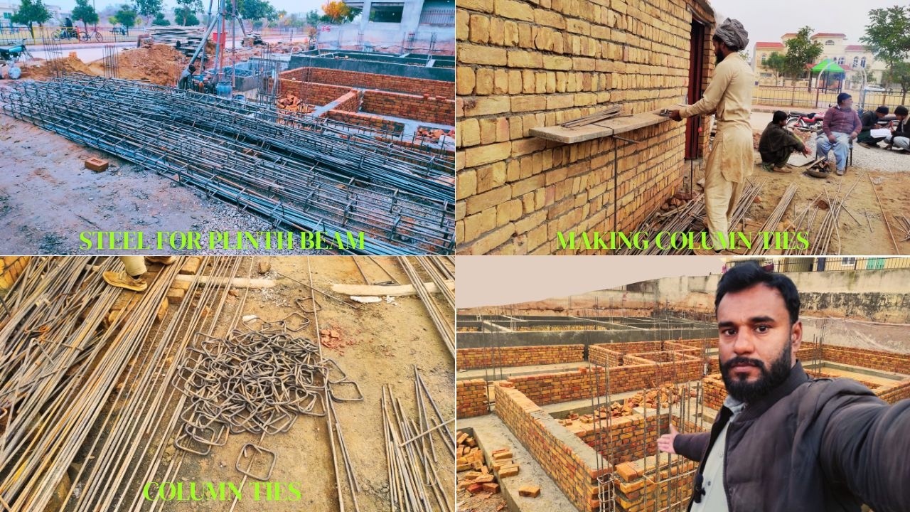 Plinth Beam Preparation | Column Beam Ready at Site