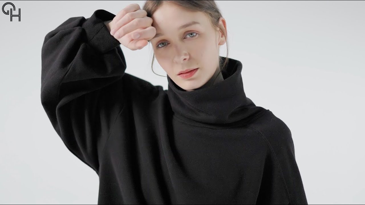 Gentle Herd | Turtleneck Puff-Sleeved Cotton-Blend Sweatshirt