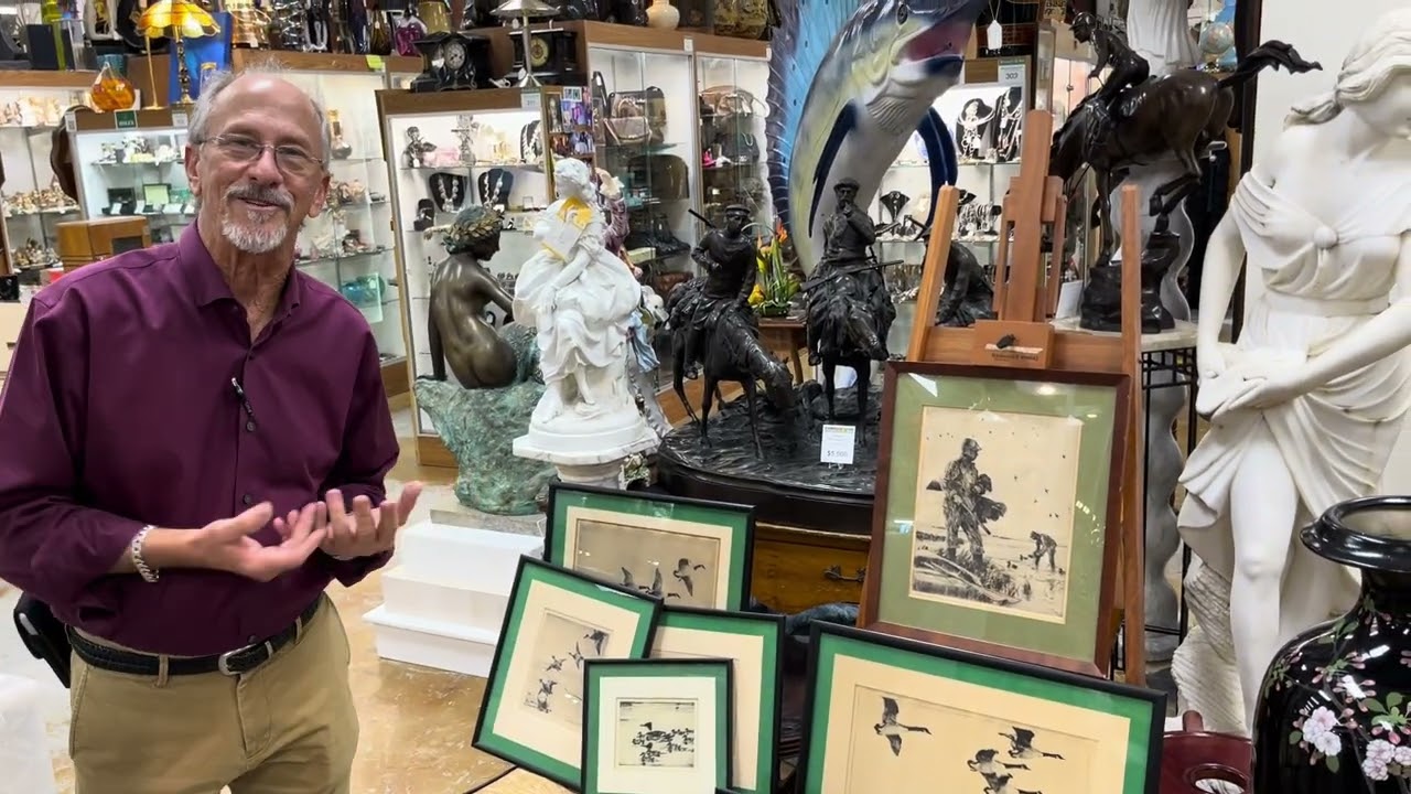 Frank W Benson etchings & Prints  @GannonsAntiquesandArt