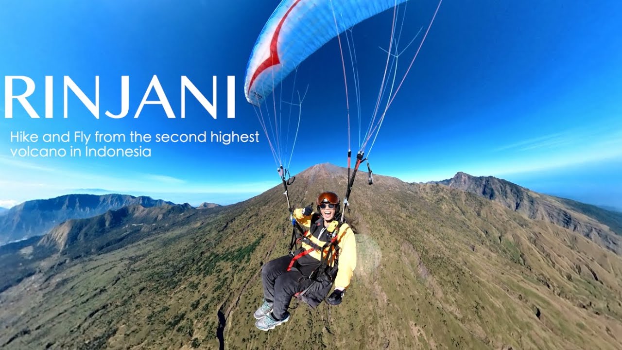 HIKE and FLY MOUNT RINJANI | Sensasi Terbang Paralayang Solo dari Puncak Gunung