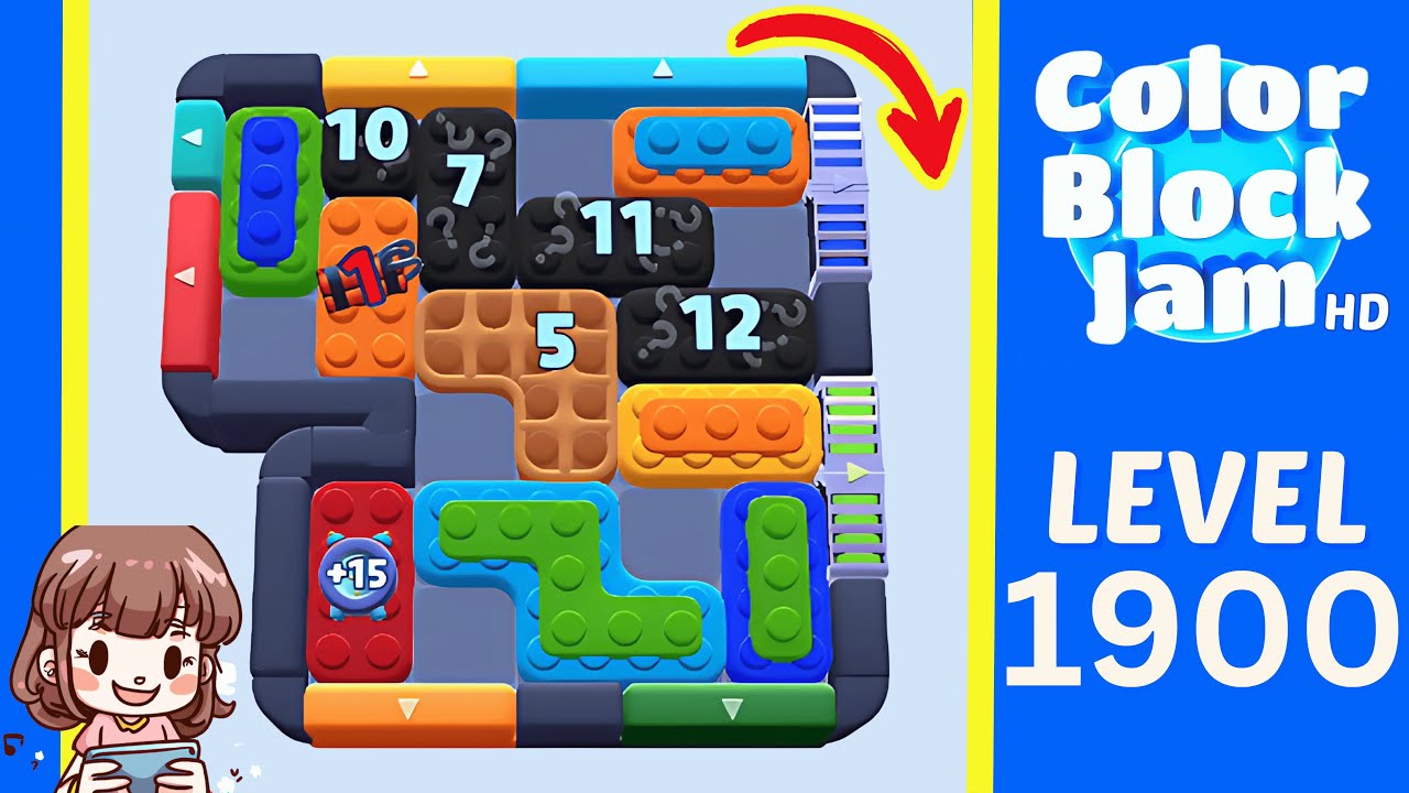 Color Block Jam Level 994 (1900) Solution Walkthrough
