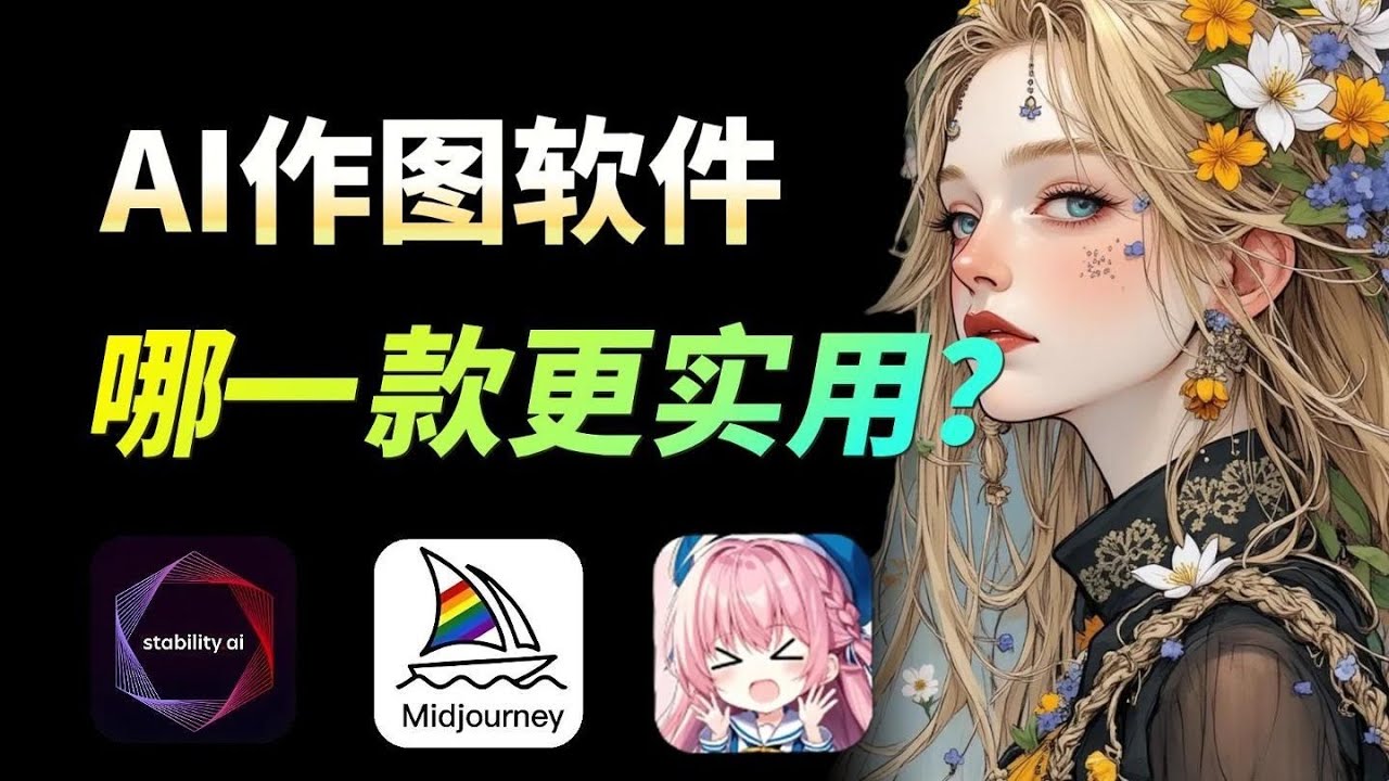 2025最强三款AI绘图软件最全测评，StableDiffusion   Midjourney   comfyui，谁才是AI绘图天花板？