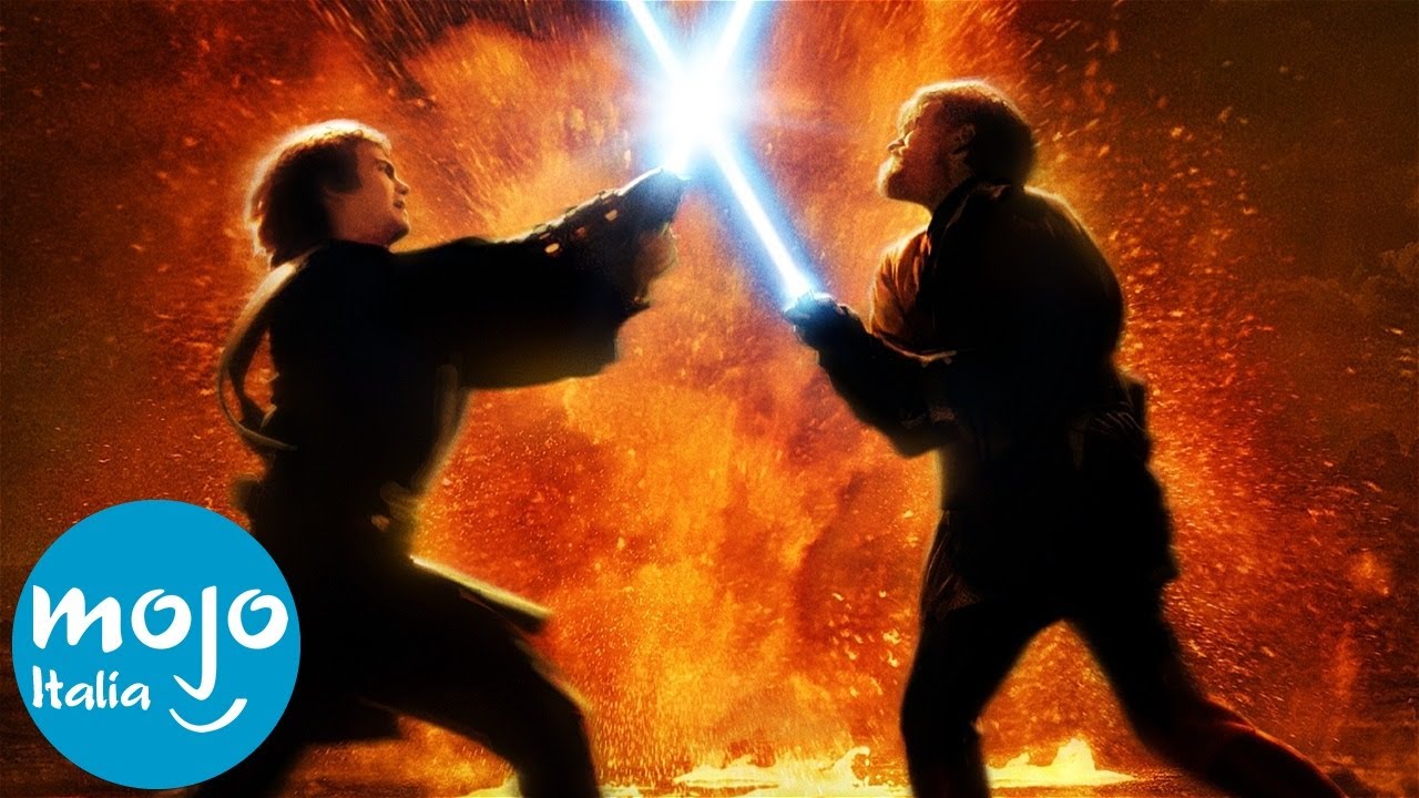 Top 10 MIGLIORI DUELLI di SPADE LASER negli STAR WARS!