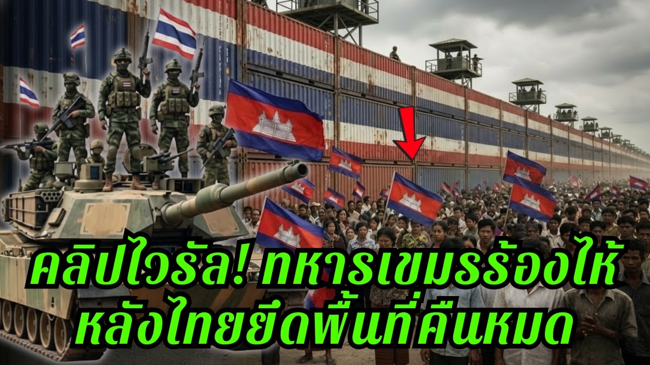 สื่อนอกอึ้ง! ทหารไทยยึดพื้นที่คืนหมด เขมรปล่อยคลิปร้องไห้กลางโซเชียล