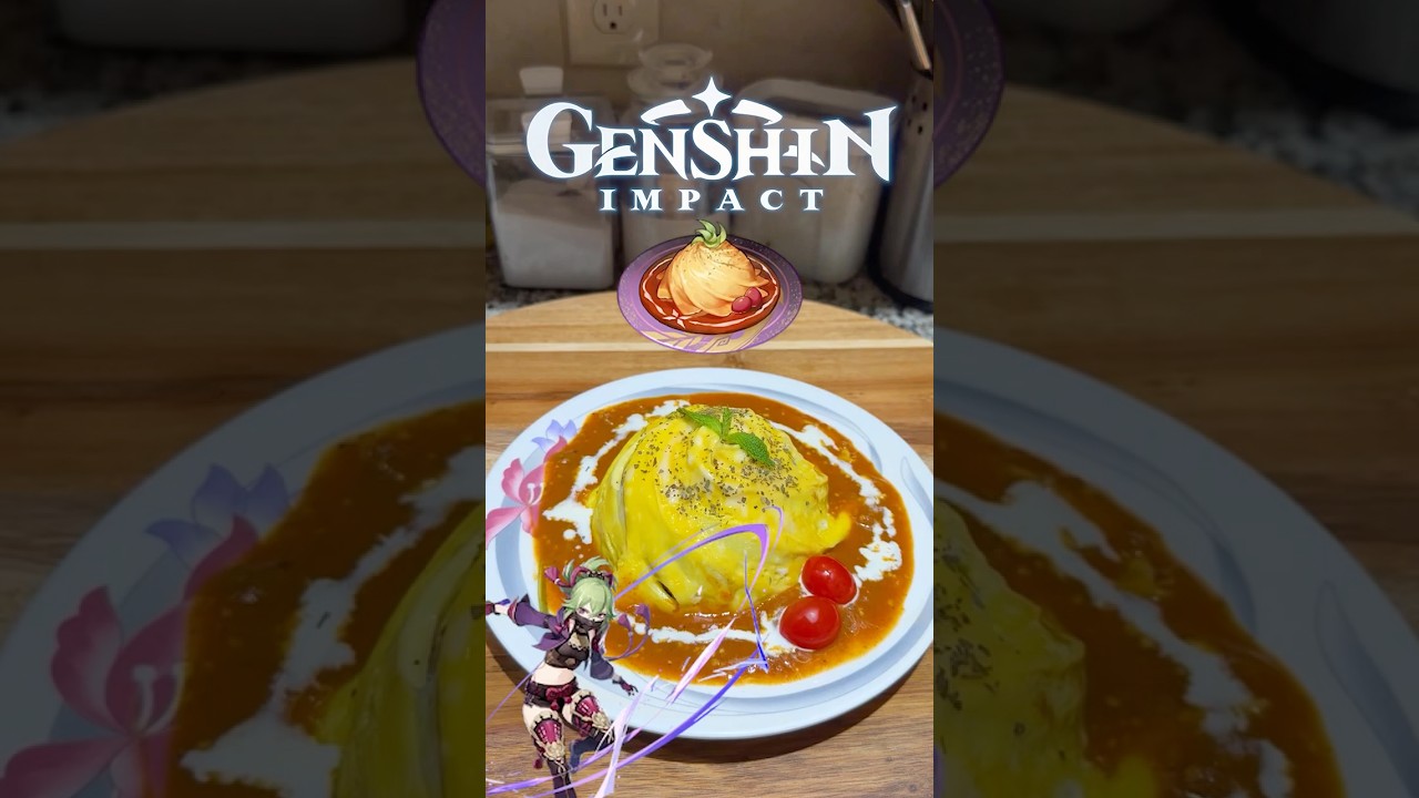 Przepis specjalny na Kuki Shinobu, Omurice Waltz, z Genshin Impact #genshinimpact