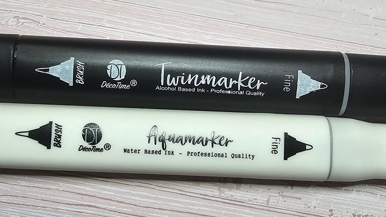Scrapbooking : twinmarker VS aquamarker ce n'est que mon avis