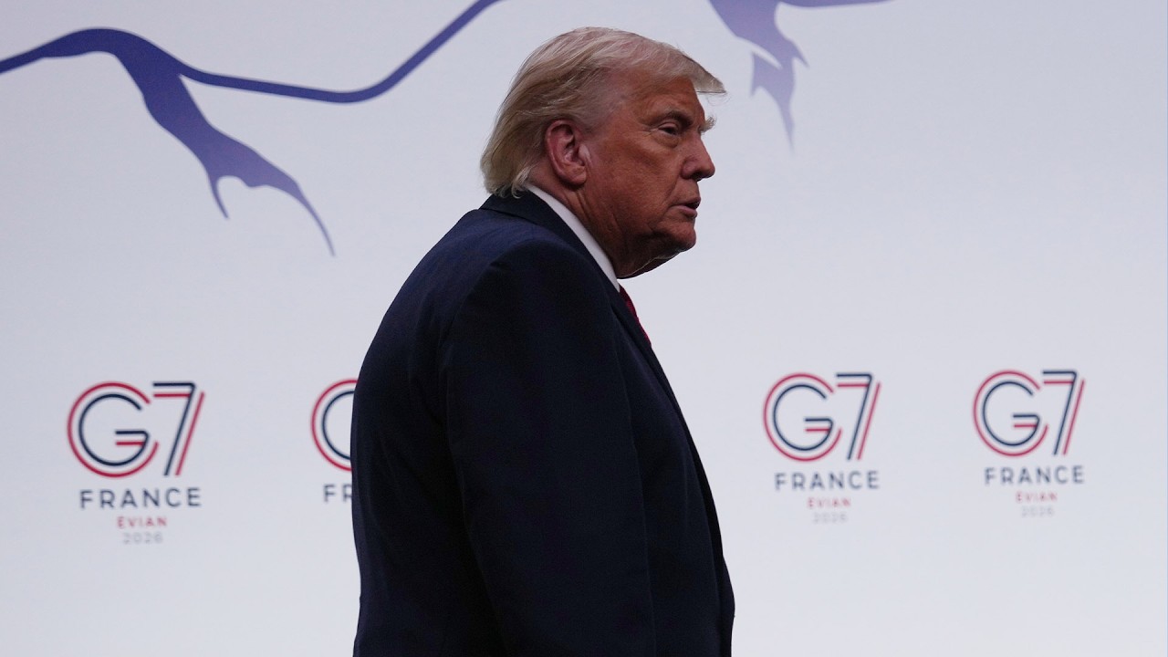 Президент США Трамп проводит пресс-конференцию по итогам саммита G7 во Франции