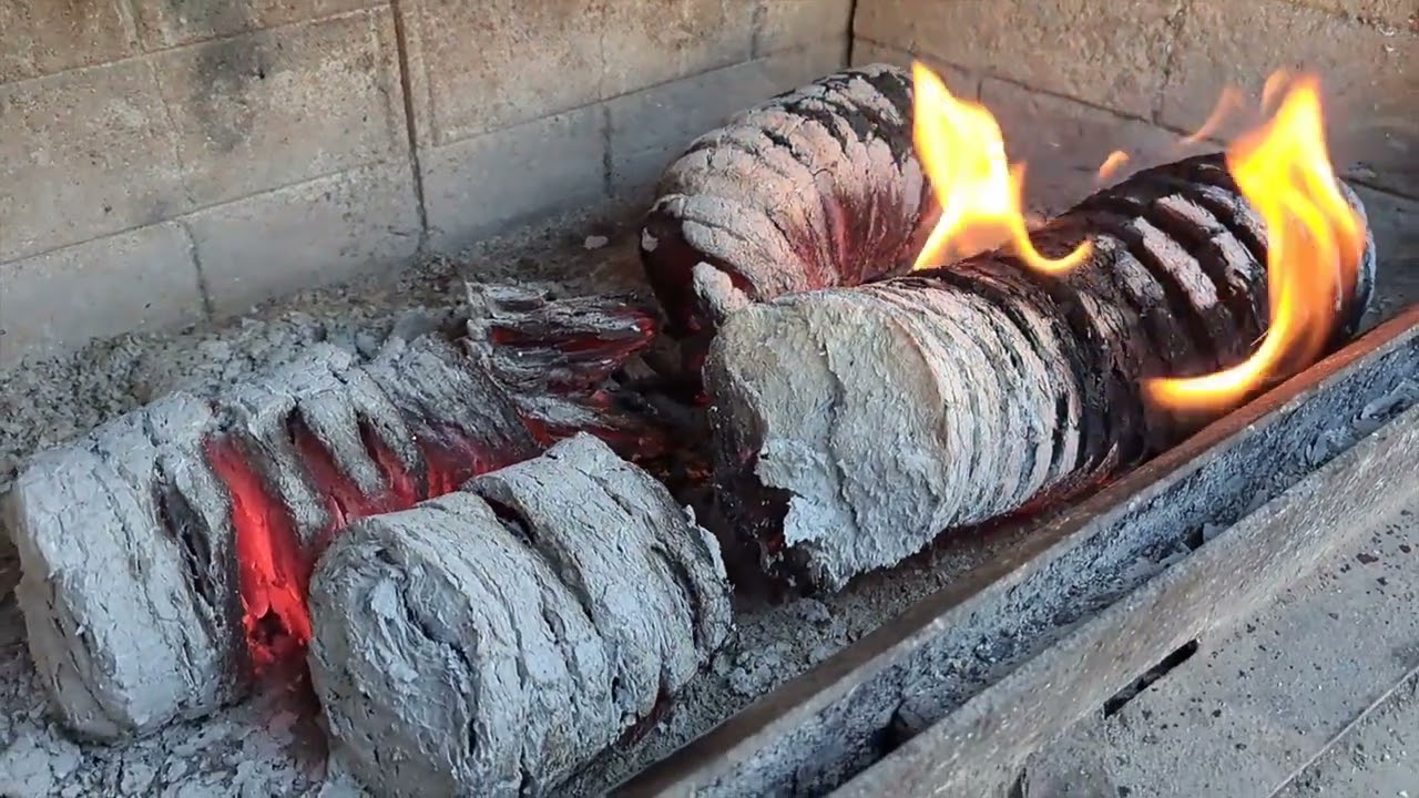 Produkvorstellung Holzbriketts rund Hartholz Buche