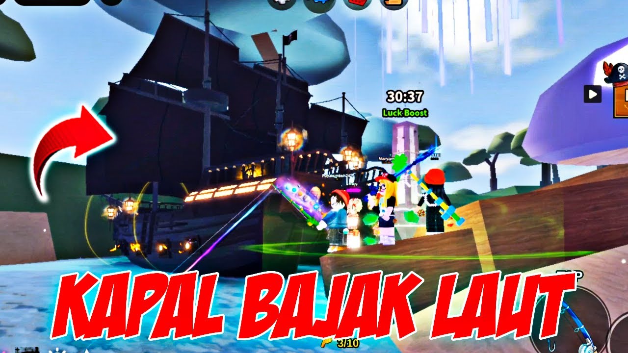 MEMANCING DI SAMPING KAPAL BAJAK LAUT - ROBLOX INDONESIA
