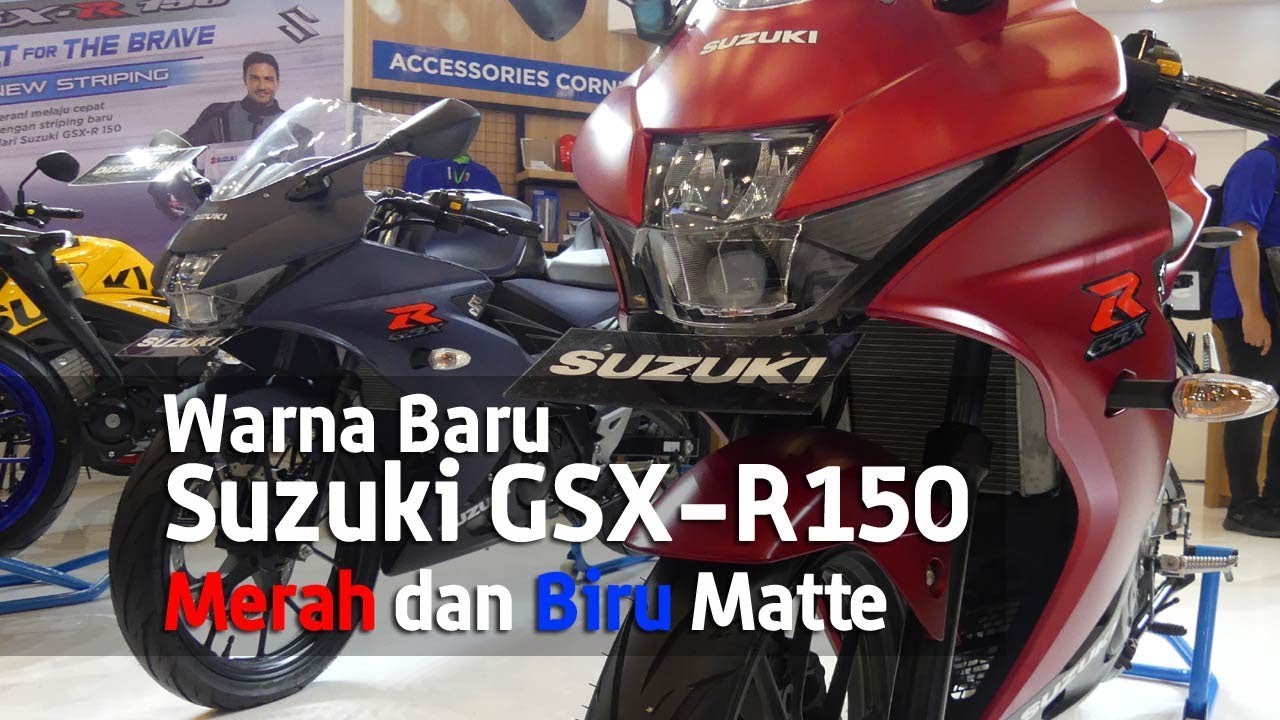 VLOG : Warna baru Suzuki GSX R150 Merah Biru matte di #GIIAS2018