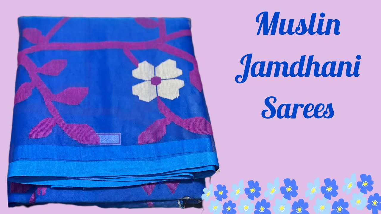 Muslin Sarees with Jamdani Work | Latest Collection | Free Shipping Pan-India | Daaram Studio