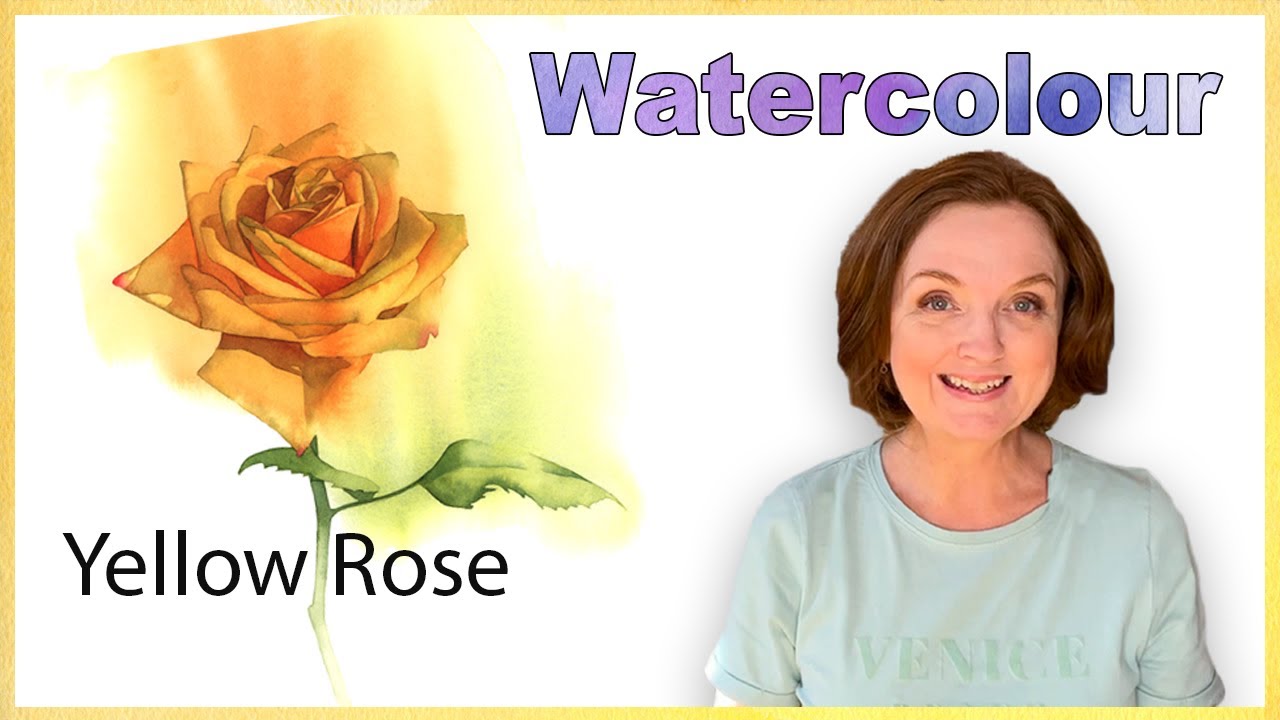 How to Paint a Rose in Watercolor Using a Few Different Techniques