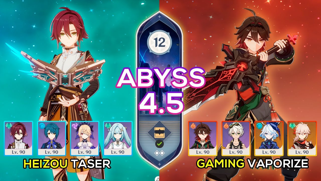 C3 Heizou Taser & C6 Gaming Vaporize | Spiral Abyss 4.5 | Genshin Impact