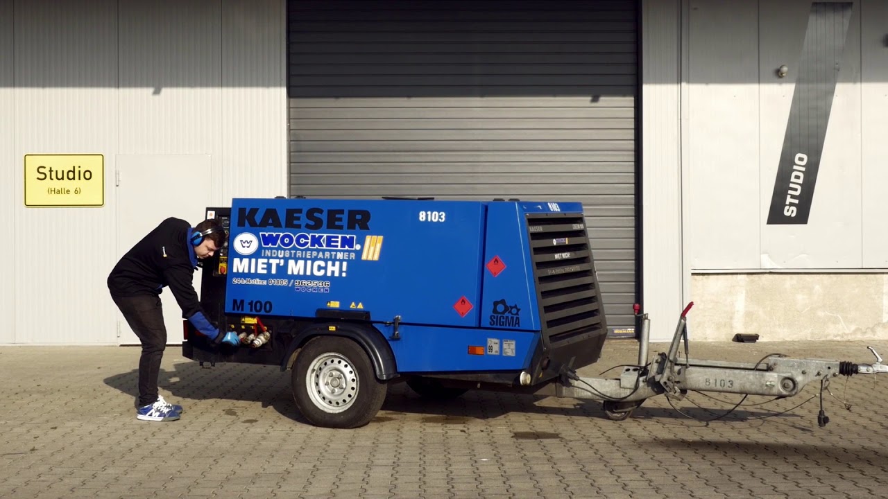 Einweisung - Mobilkompressor KAESER M100