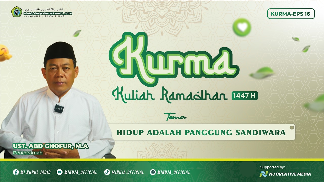 DUNIA ADALAH PANGGUNG SANDIWARA (Ust. Abd Ghofur, M.A) KURMA EPS 16