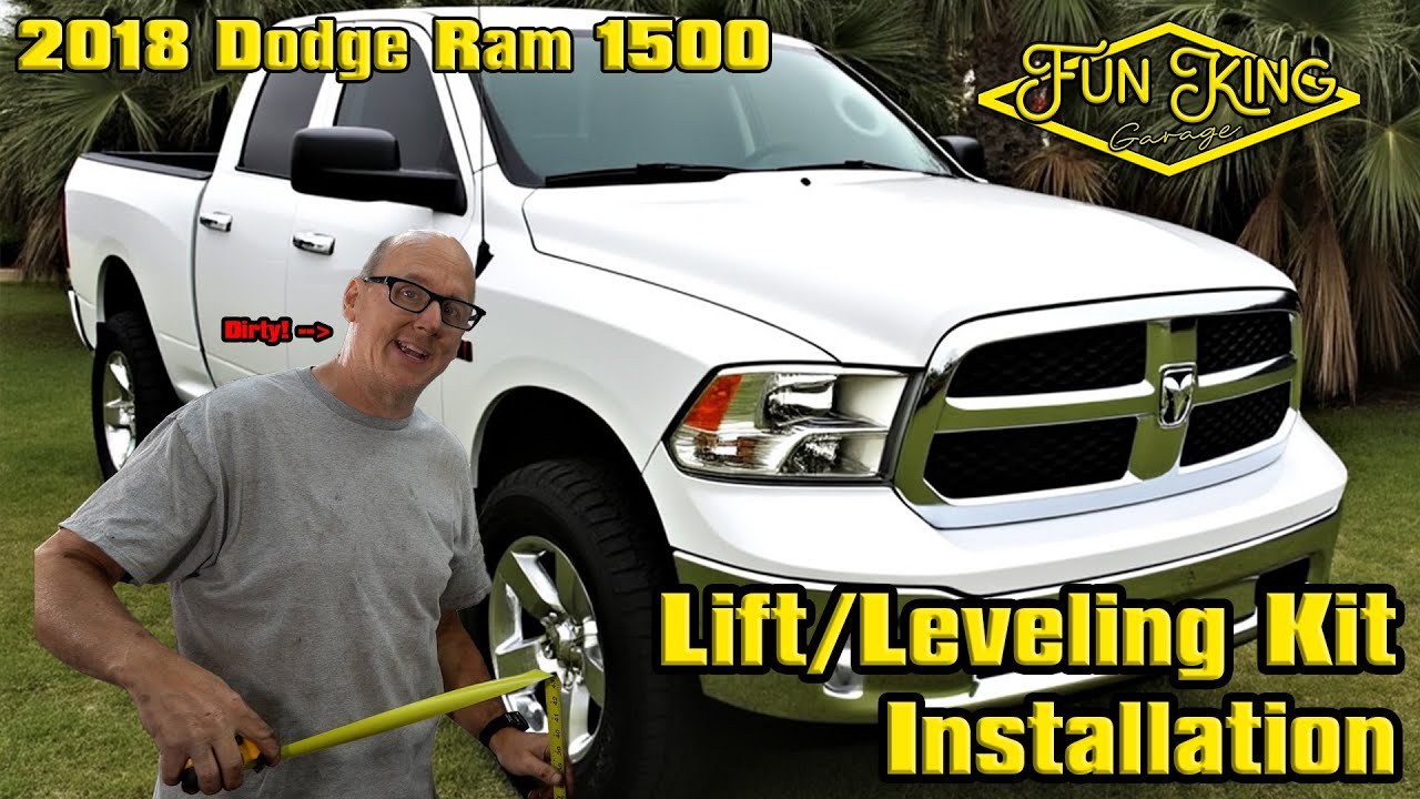 Комплекты для выравнивания подвески Dodge Ram 1500 KSP 2018 года выпуска, установка 3-дюймового п...