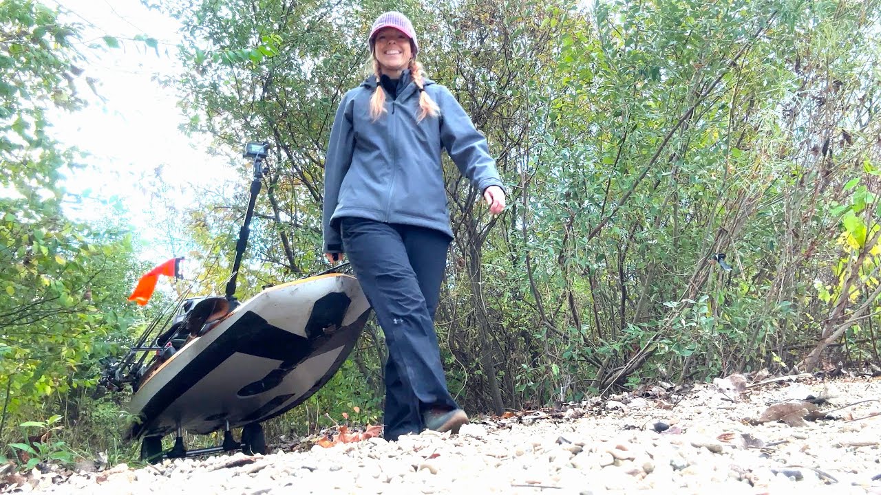 Hobie Fold & Stow Cart Lets Me Get My Kayak Off The Beaten Path!