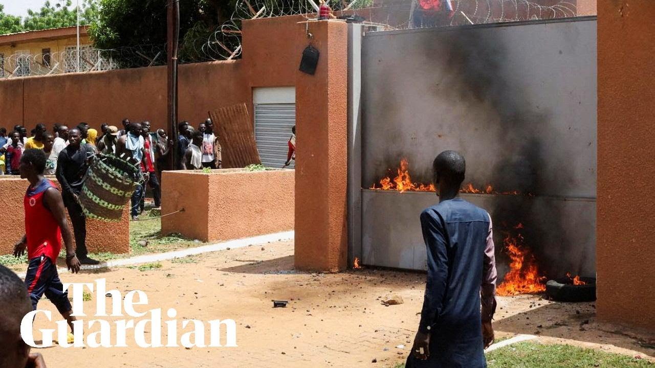 Niger coup supporters attack French embassy