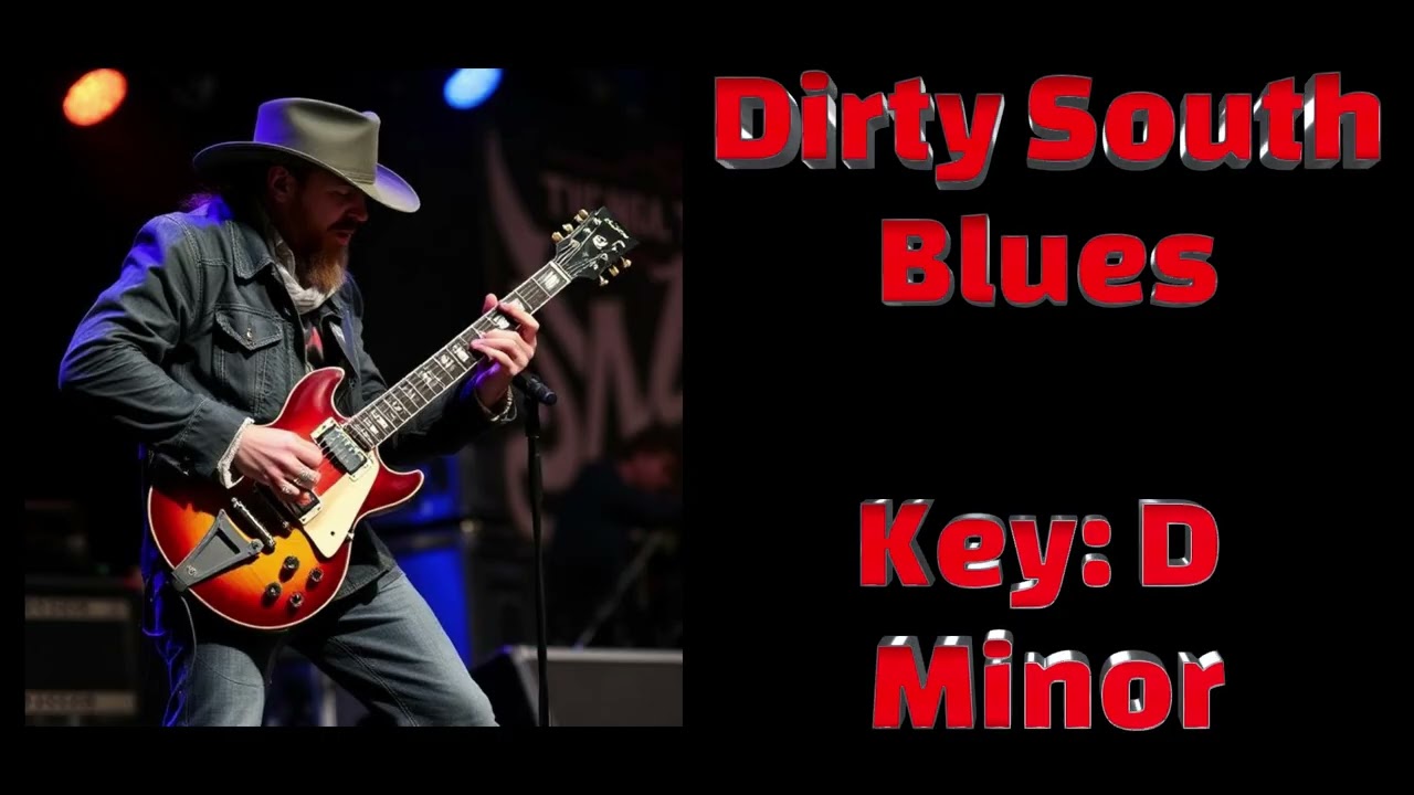 DIRTY SOUTH BLUES Backing Track - KEY D Minor