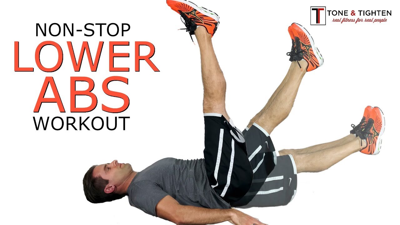 Non-stop lower abs workout at home