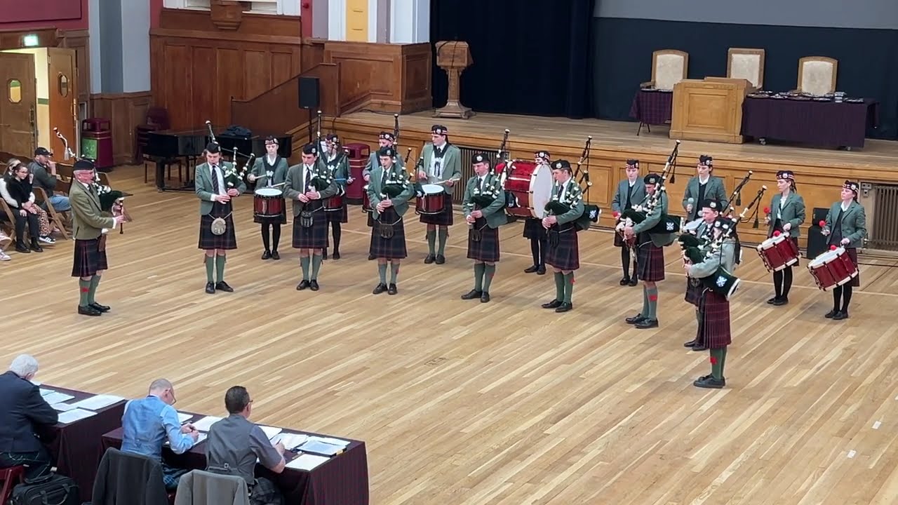 Glenalmond Pipe Band at Invitational Band & Solo Competition