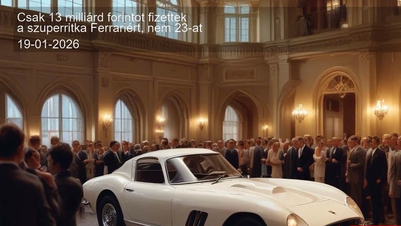 Csak 13 milliárd forintot fizettek a szuperritka Ferrariért, nem 23-at