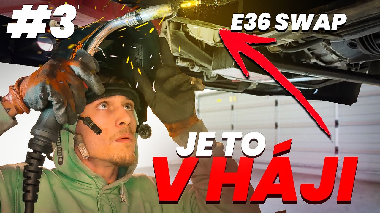 BMW E36 T5 SWAP #3 Zachraňujeme kastli! Spalil jsem se!