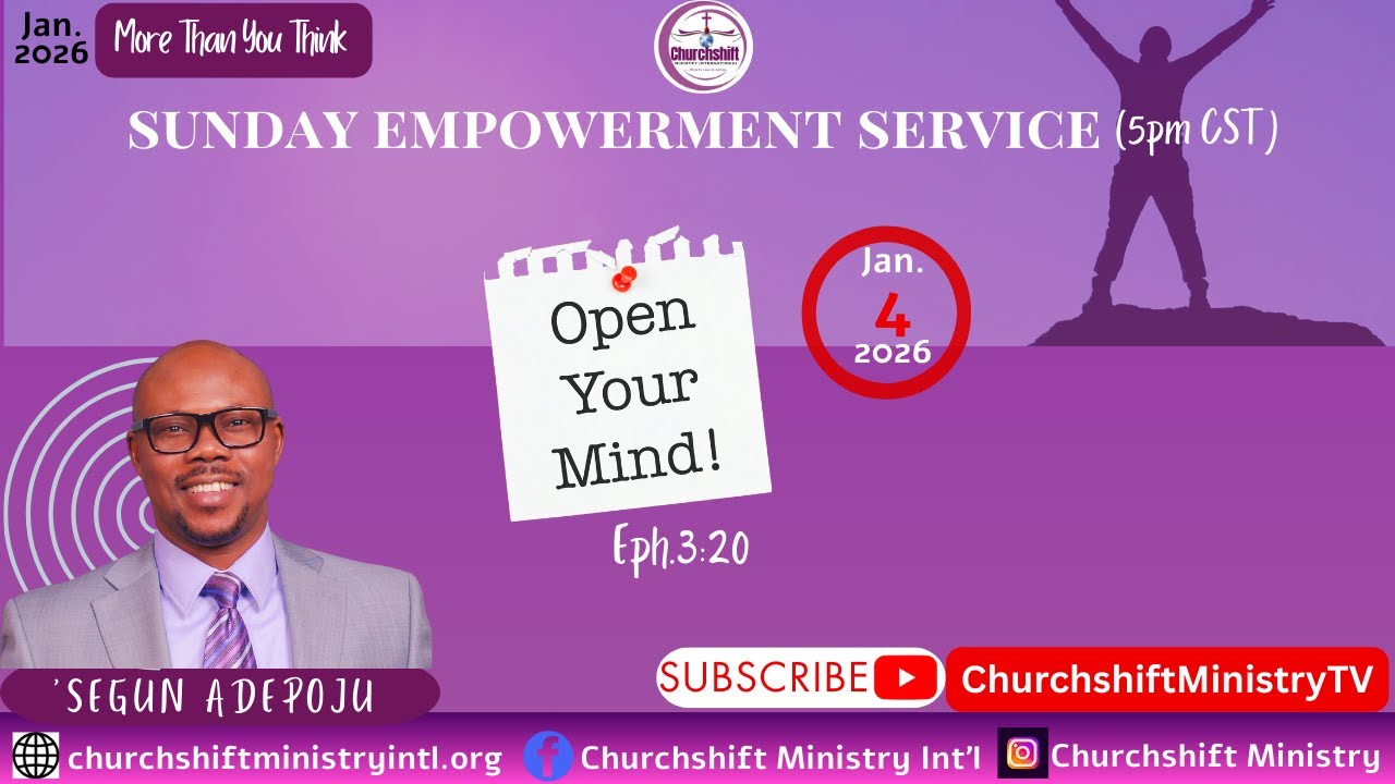 OPEN YOUR MIND || 01-04-26 || SEGUN ADEPOJU