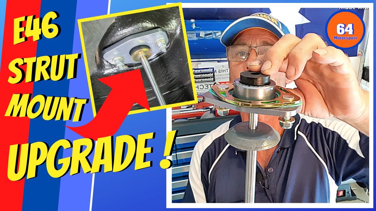 BMW E46 REAR STRUT MOUNT UPGRADE // How to Install performance rear strut mounts