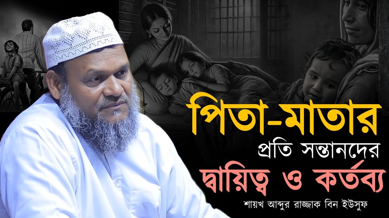 পিতা-মাতা সম্পর্কে এমন বক্তব্য আগে কেই শোনেনি। কথাগুলো হীরার চেয়েও দামি ! আব্দুর রাজ্জাক বিন ইউসুফ।