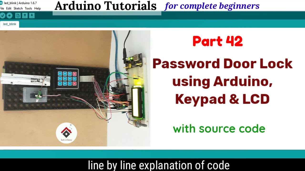 Password based Door Lock System using Arduino and Keypad[with CODE] | Arduino Password Lock Project