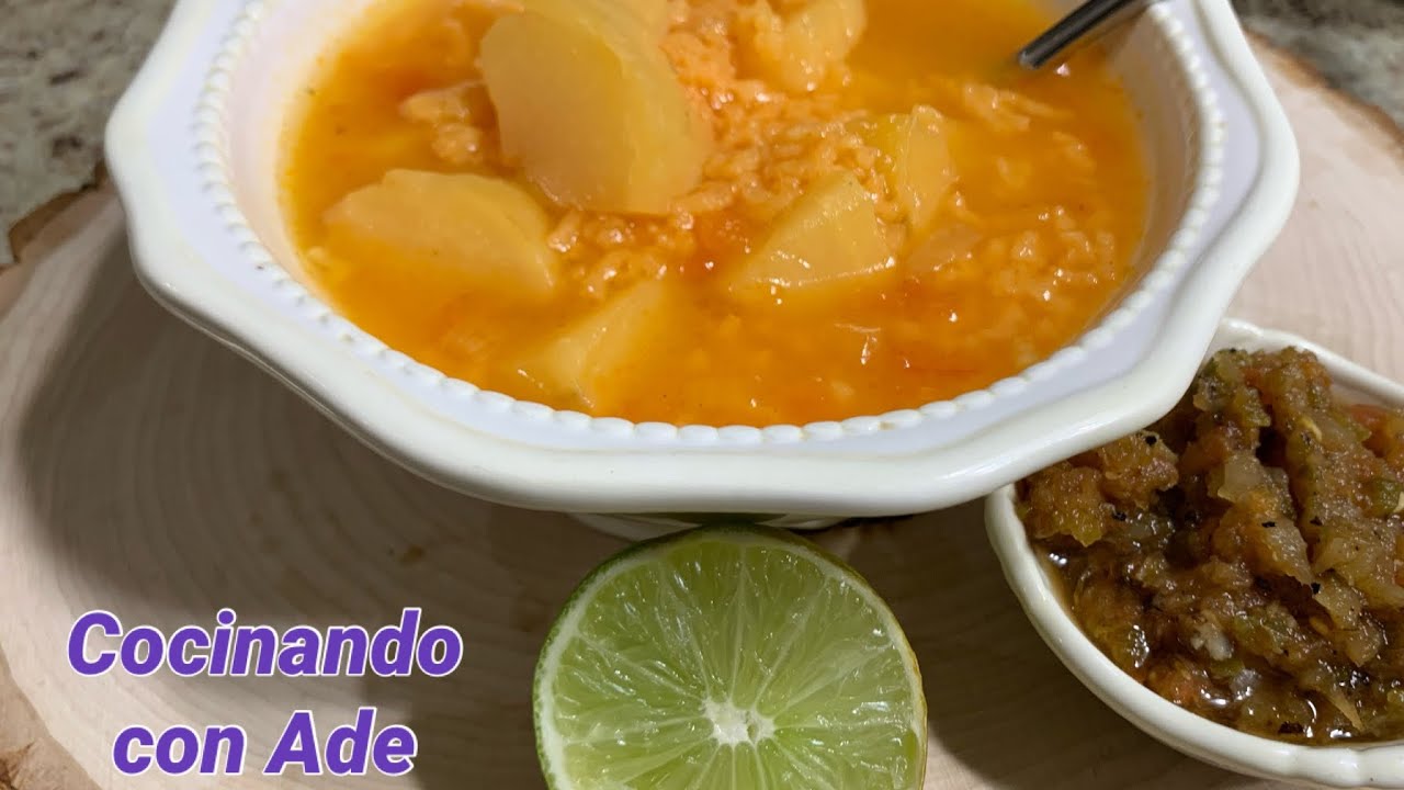 Caldillo de papá y arroz! Económico y bien Sabroso! Una receta de mi mama