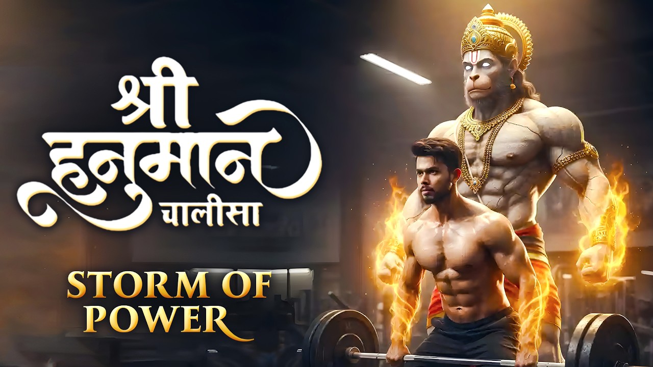 Hanuman Chalisa – Storm of Power | High Energy Gym Motivation Chant 🔥⚡