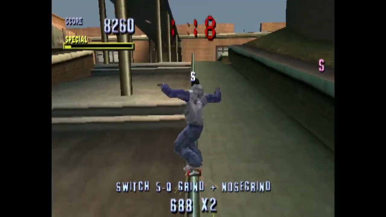 THPS - School 100% Run with Kareem Campbell - All 5 Tapes Speed Run.