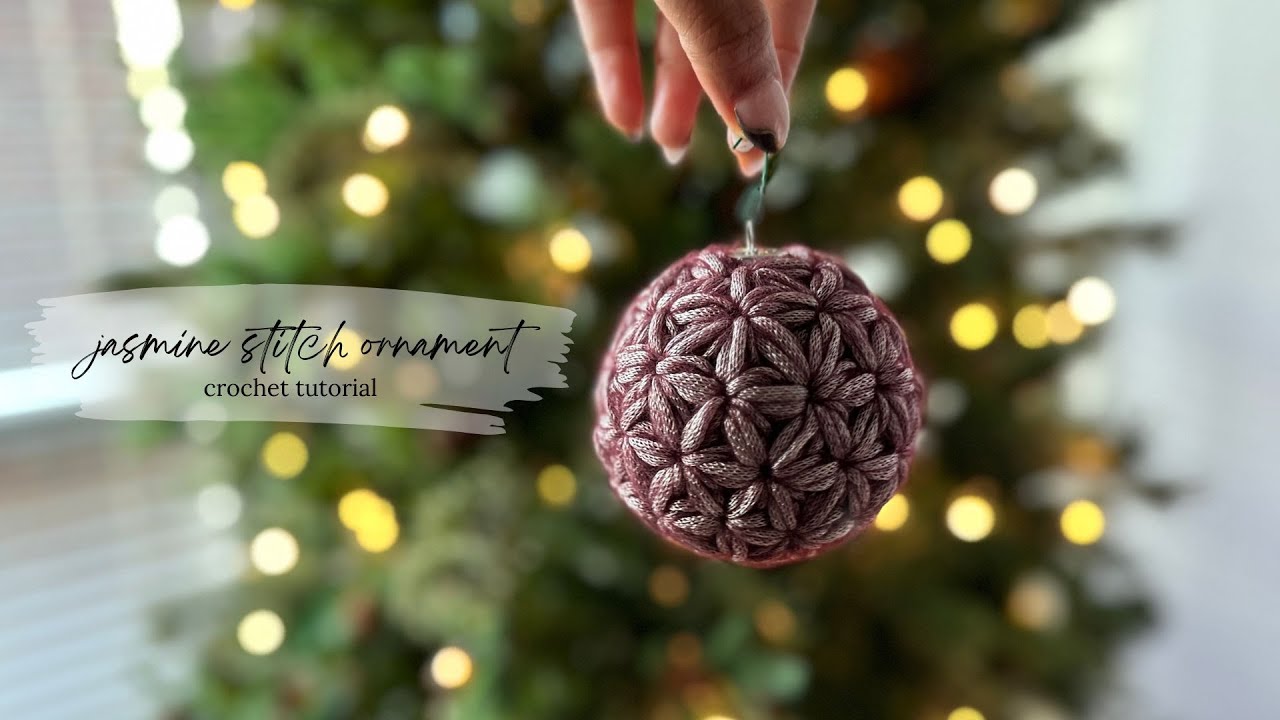 Jasmine Stitch Ornaments | crochet tutorial