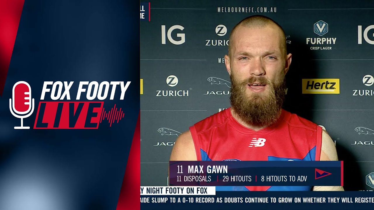 Melbourne captain MAX GAWN'S full post match interview after 'must win' game | Fox Footy Live