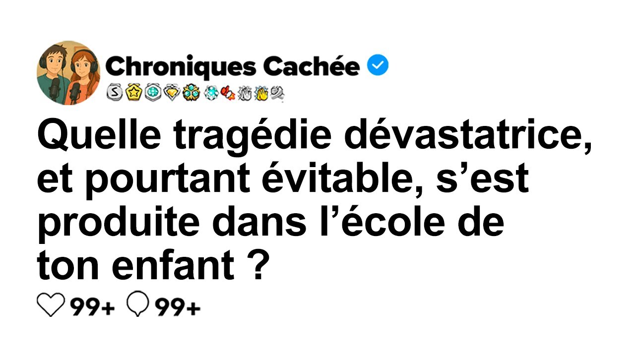 [HISTOIRE COMPLÈTE] Quelle tragédie à l’école de ton enfant aurait pu être évitée ?