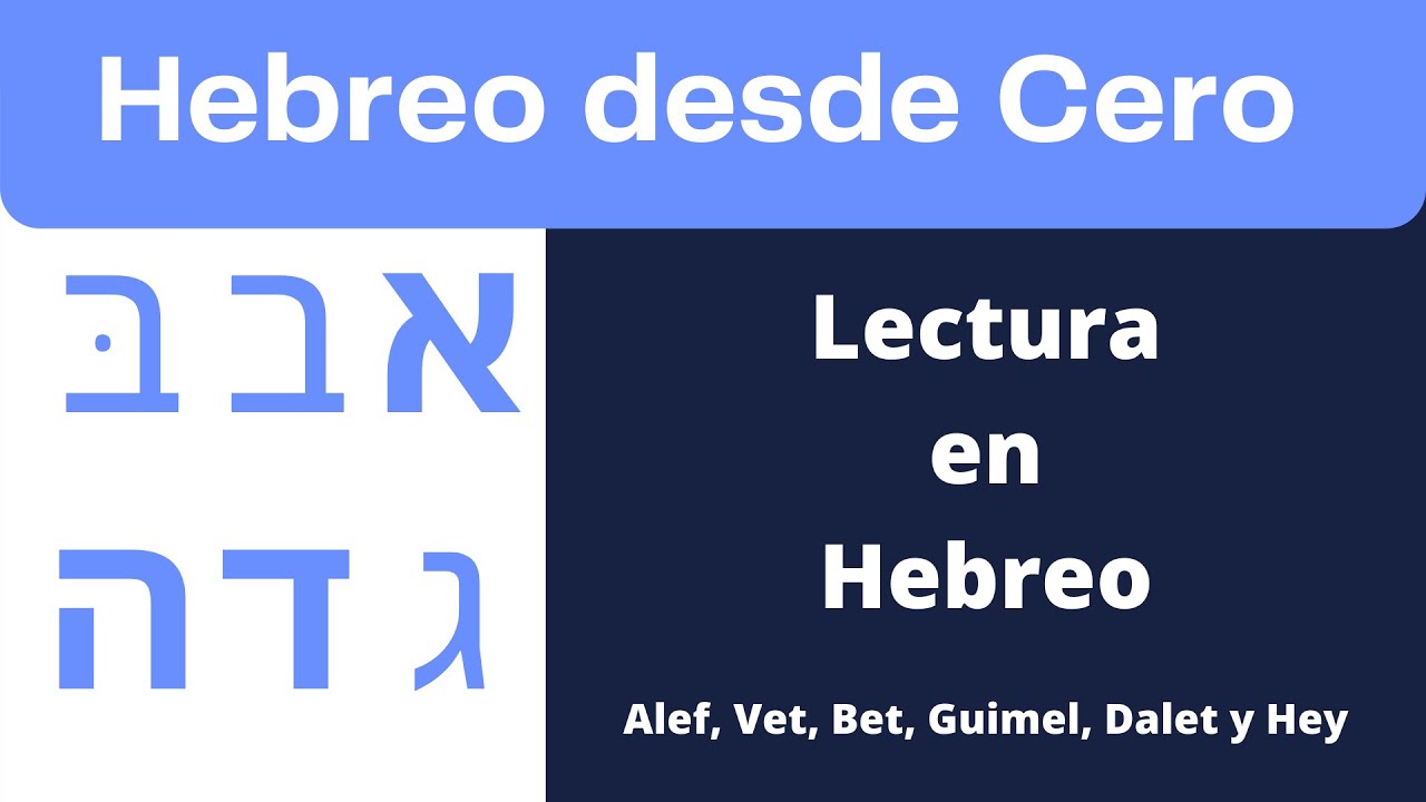 HEBREO para principiantes | CLASE 3 Lectura en Hebreo | Aprendiendo Hebreo Facil en 5 minutos
