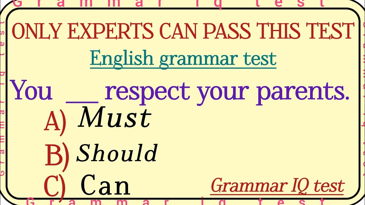 Mixed English 💕grammar ✨test only experts can pass this test 