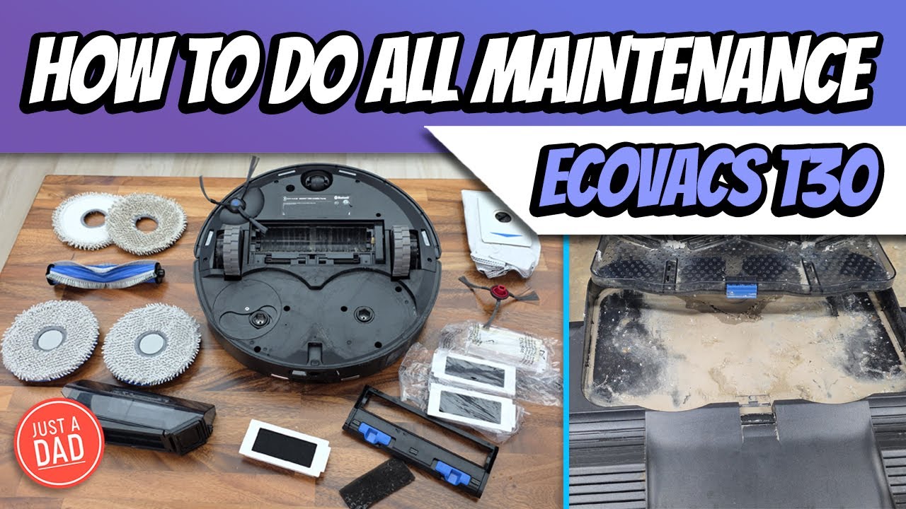 How To Clean Ecovacs T30 Robot Vacuum & Mop Maintenance Fix Low Suction Replace Dust Bag