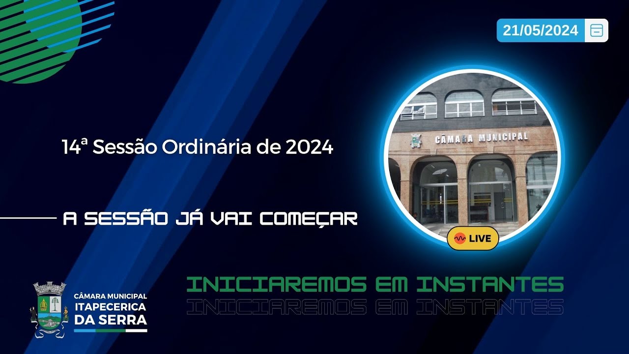 14ª Sessão Ordinária  de 2024 - Câmara de Itapecerica da Serra