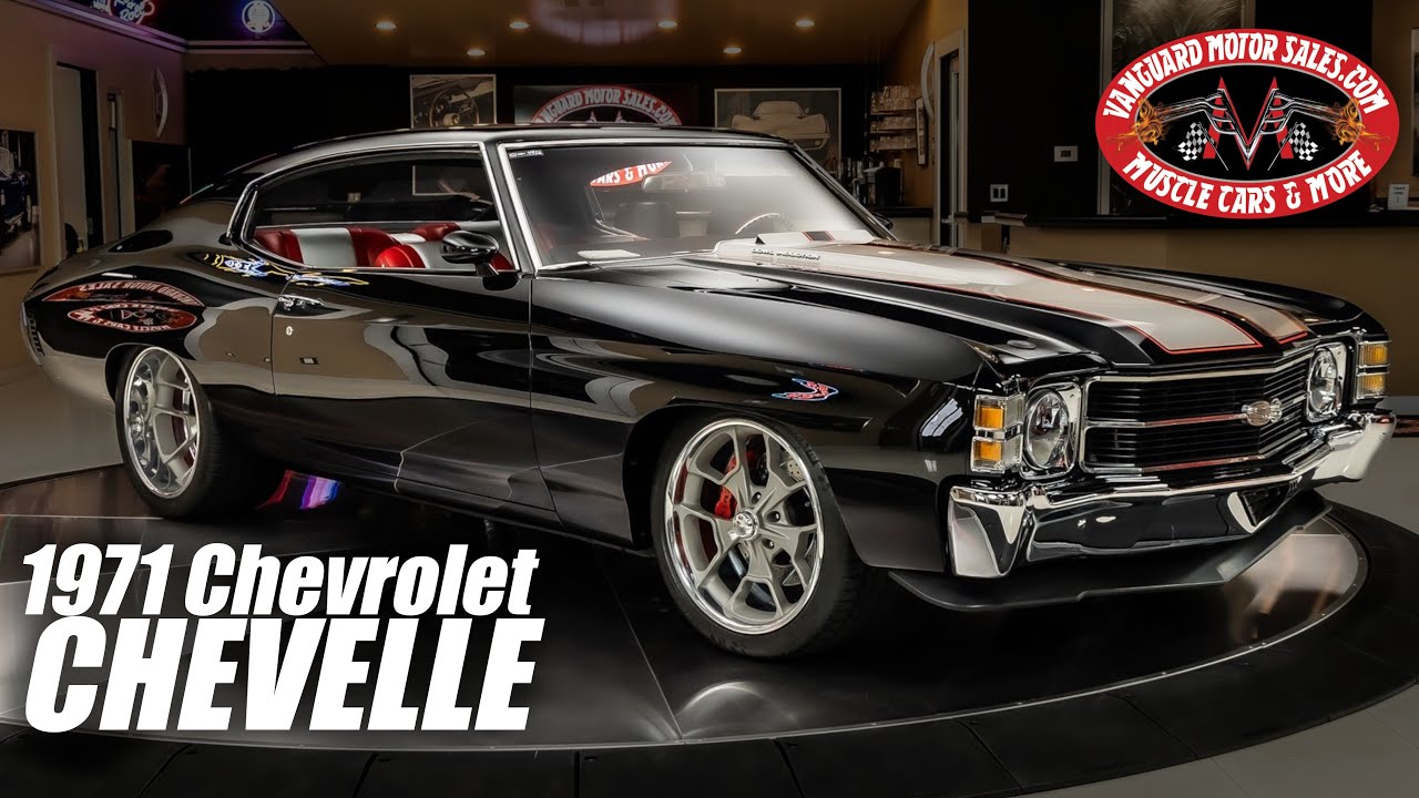Продается отреставрированный Chevrolet Chevelle 1971 года выпуска, Vanguard Motor Sales, номер 4956.
