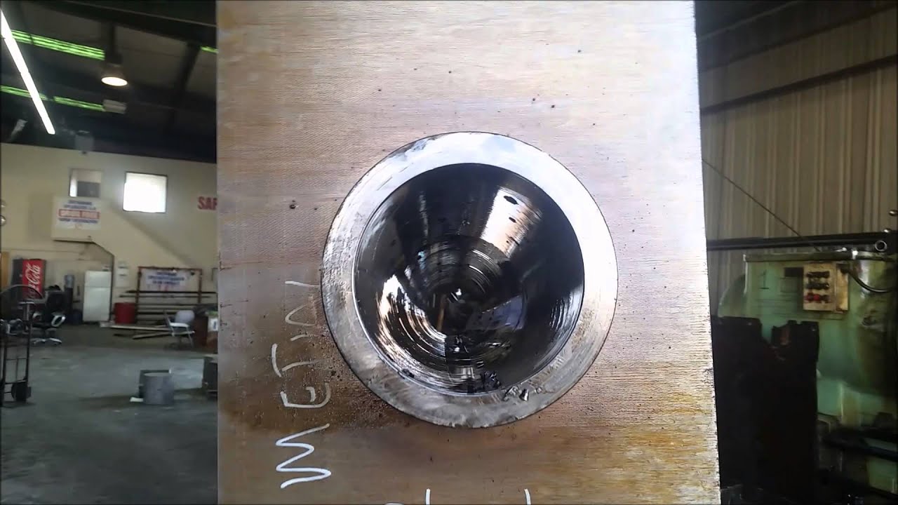 Trepanning Forged Steel Block of Steel