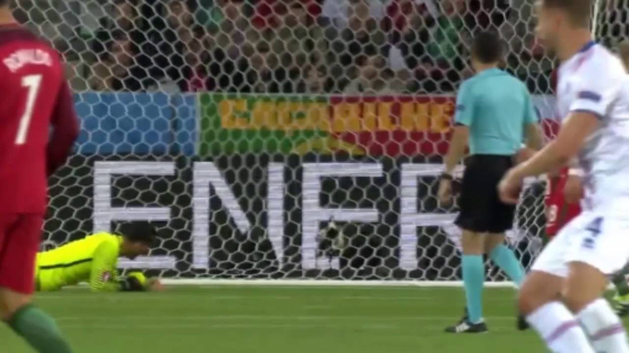 Birkir Bjarnason Goal! - Portugal vs Iceland 1-1 - France 2016 - Europe [14/06/2016]