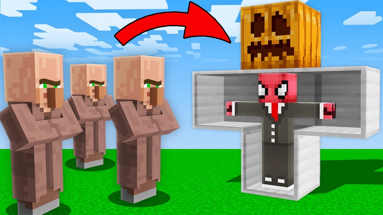 Minecraft AMA Saklanarak Köyü Kurtarıyorum